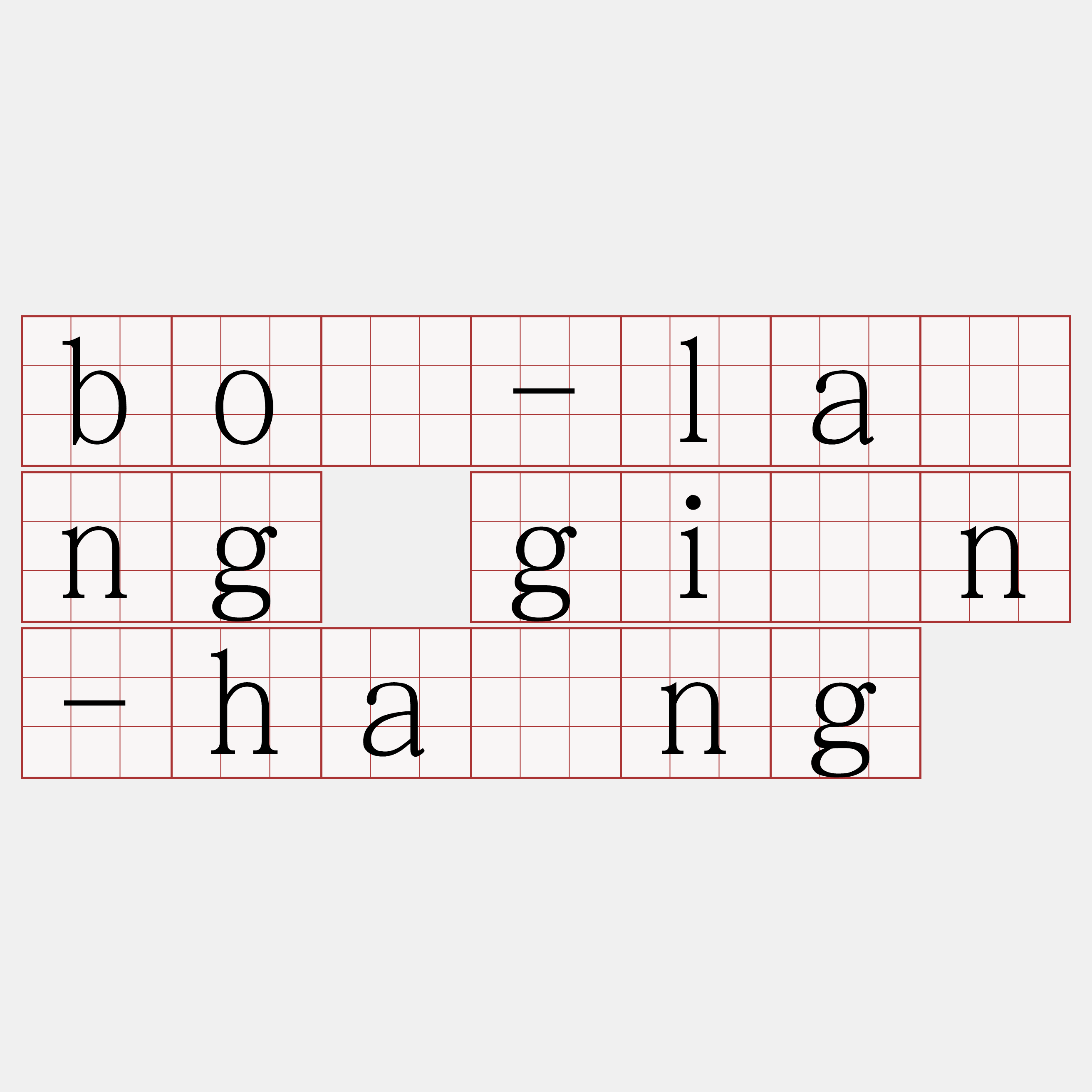 bô-lâng gîn-hâng